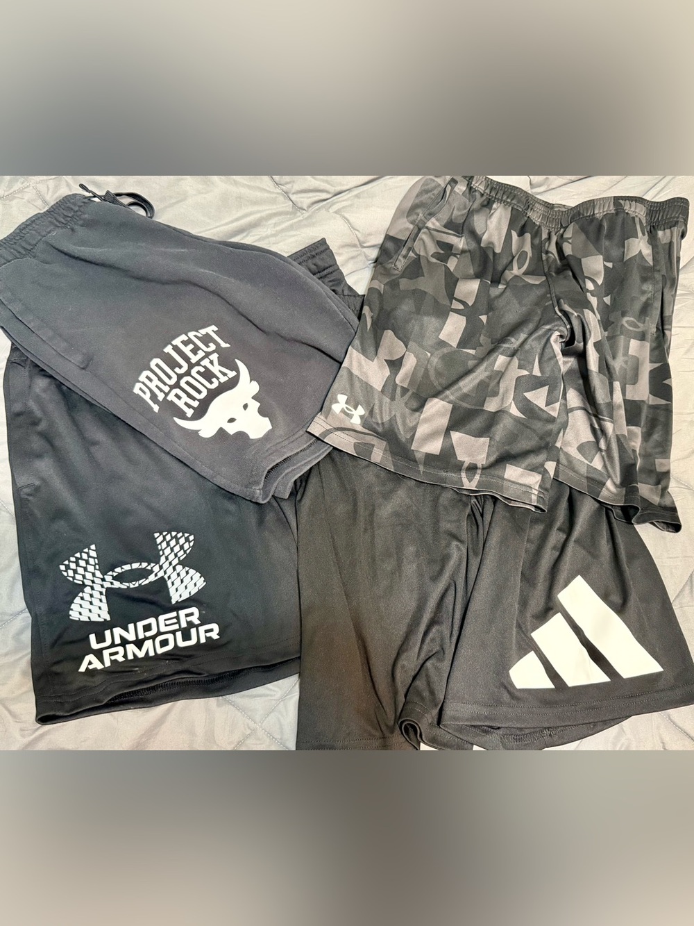 Boys' Black Athletic Shorts - Black